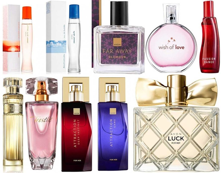 Налични парфюми, тоалетни води  от Avon, Oriflame