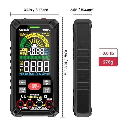 KAIWEETS KM601S мултиметър 10000 counts True RMS акумулаторен