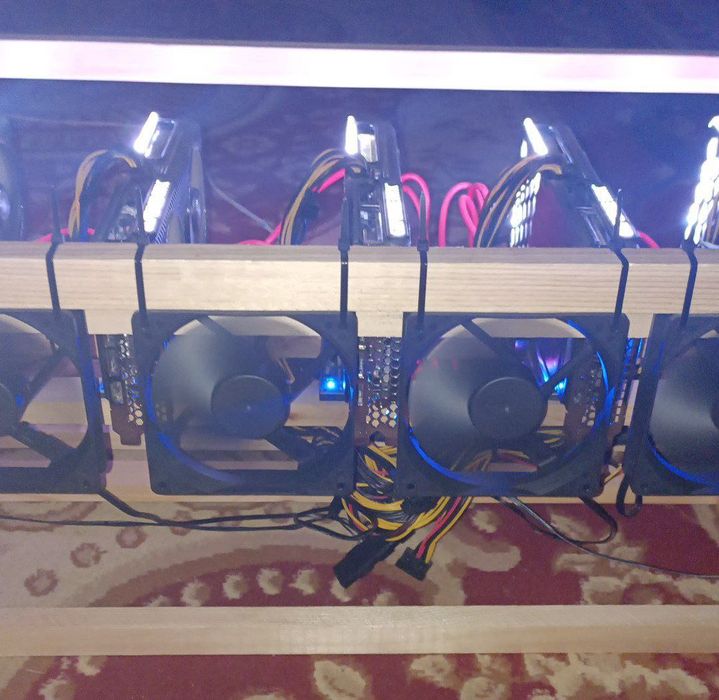 Продаю майнинг-ферму 2 шт на Palit RTX 3060 Ti 8GB Отличное состояние!