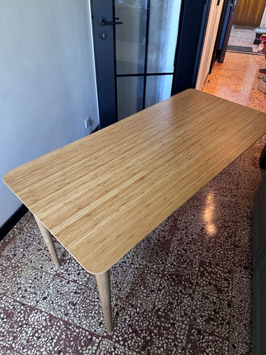 masa bambus HILVER IKEA