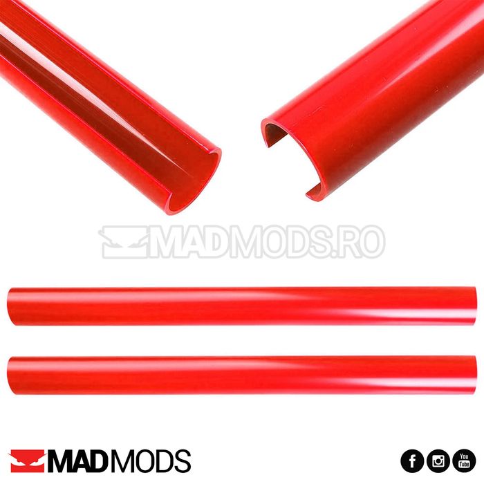 Ornamente V-BRACE Grile Bara BMW Seria 1 2 3 4 5 6 7 X1 X2 Rosu lucios