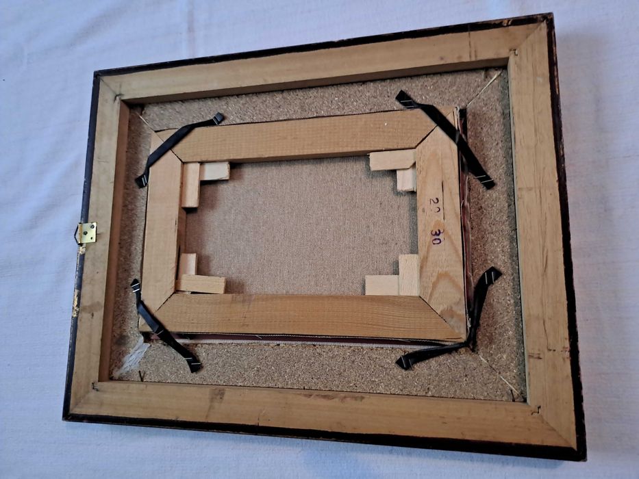 tablou pictura pe panza 46/36 cm semnat Giuliano