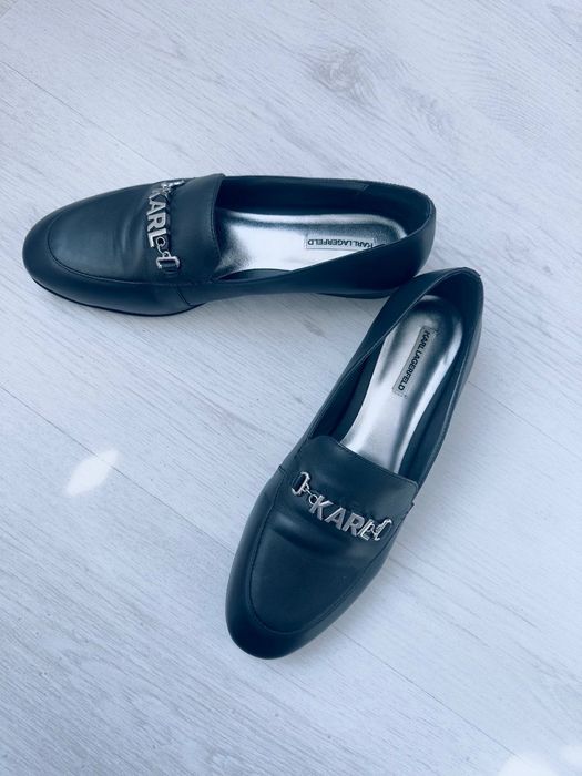 Дамски обувки мокасини Karl Lagerfeld естествена кожа