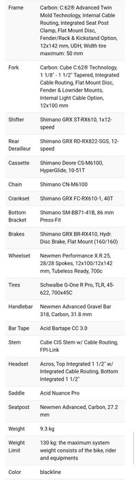Cube Nuroad c62 one 2026 (gravel)