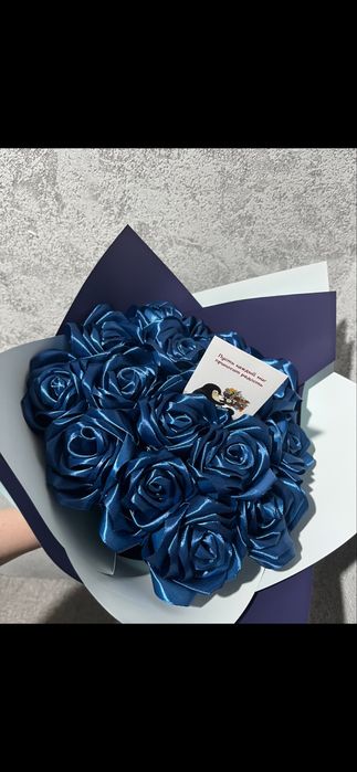 Букет из атласных лент