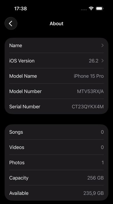 iPhone 15 Pro 256 GB Natural Titanium