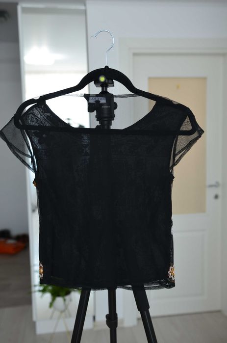 Bluza neagra dantela, Brave Soul, marimea S