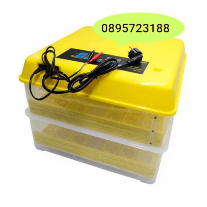 Инкубатор с влагомер и двойно захранване 220+12V 112 яйца