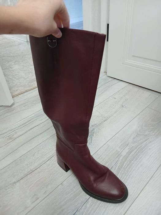 Продам сапоги кожанные зимние