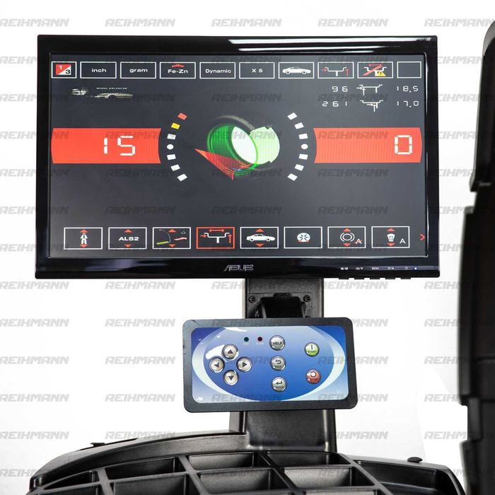 Aparat echilibrat roti Reihmann RHM W4 Automat, Monitor LCD, Laser