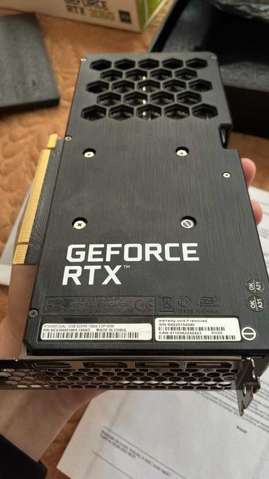 Placa video Palit GeForce RTX 3060 Dual LHR 12GB GDDR6 192-bit