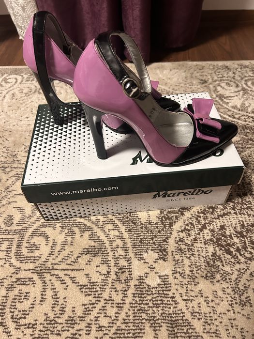Pantofi din piele naturala, 39, Marelbo
