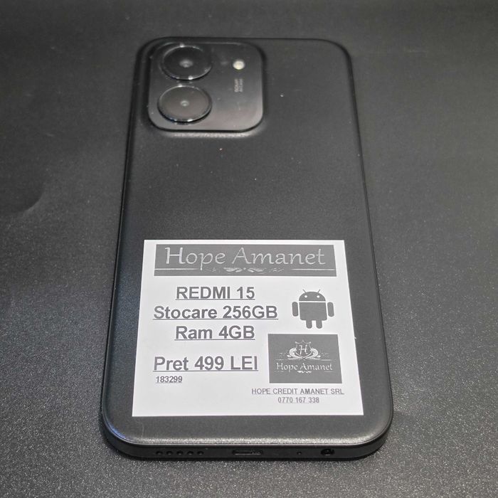 HOPE AMANET P8   Redmi 15  256 gb 4gb ram