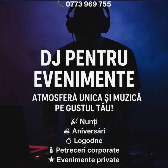 Dj pentru evenimente