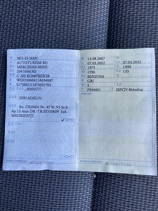 Mercedes c200 kompresor