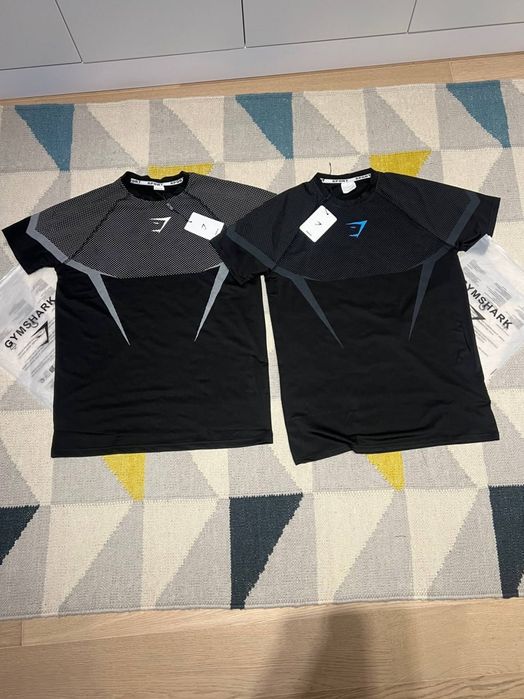 Gymshark compression shirt, tricou de sală mulat, S și M, nou, cu etichete originale