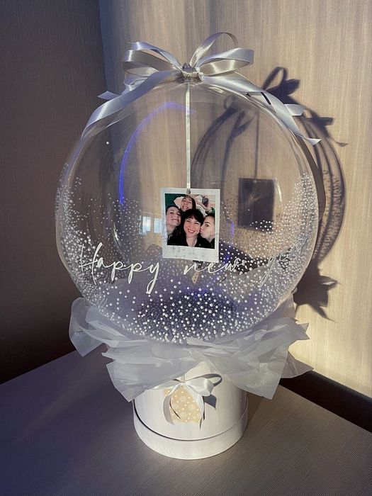 Живые цветы в шаре , оригинальные подарки