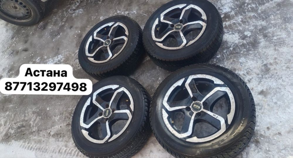 Диск титановый диски 15 размер Разболтовка 4/100 Ларгус Логон Кобалт