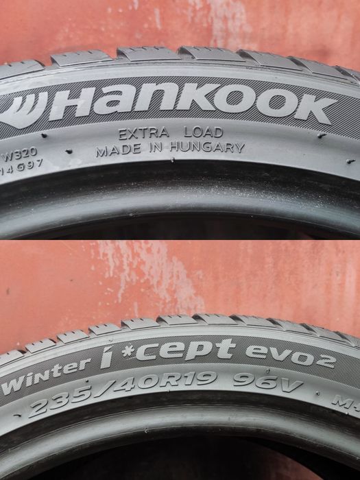 2бр. зимни гуми 235/40/19 Hankook 
dot2023
