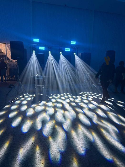 OFERTA Beam 14R 295W noi cu 2 prisme, led ring si case lumini scena dj