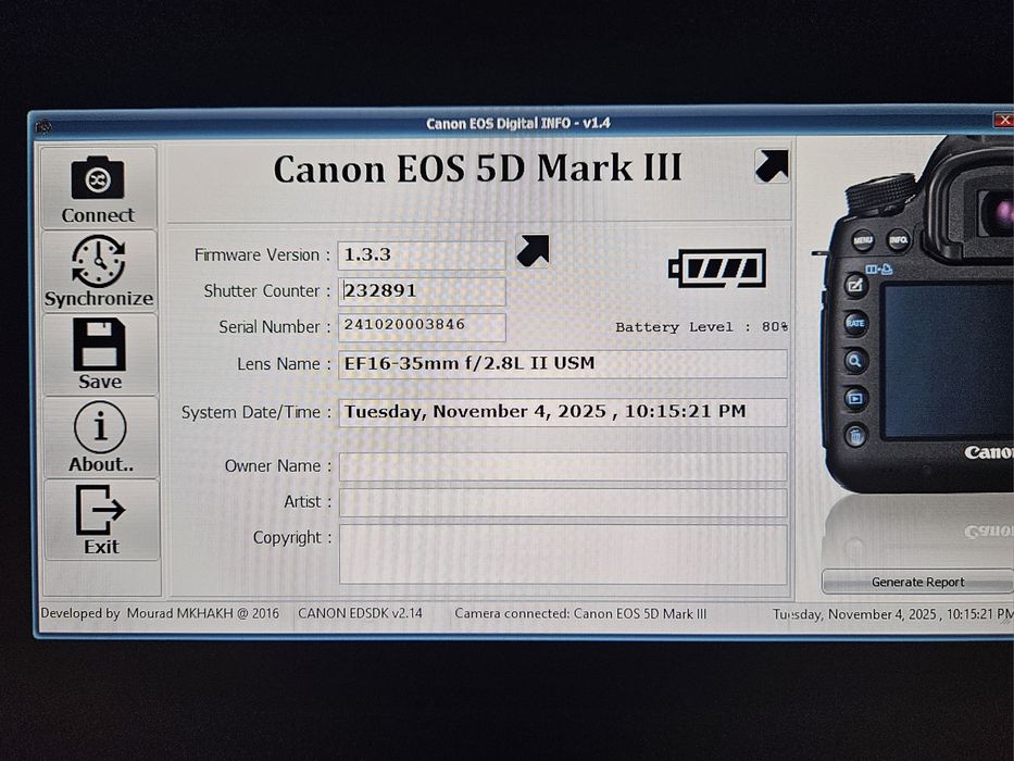 Canon 5D Mark III  – Stare buna