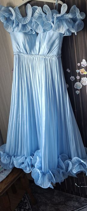 Rochie eleganta midi bleu
