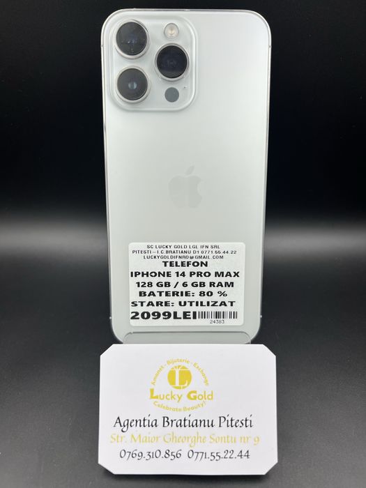 Iphone 14 Pro Max 128GB 6GB Ram 80% Baterie cod produs 24383