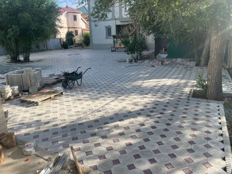 Укладка брусчастки