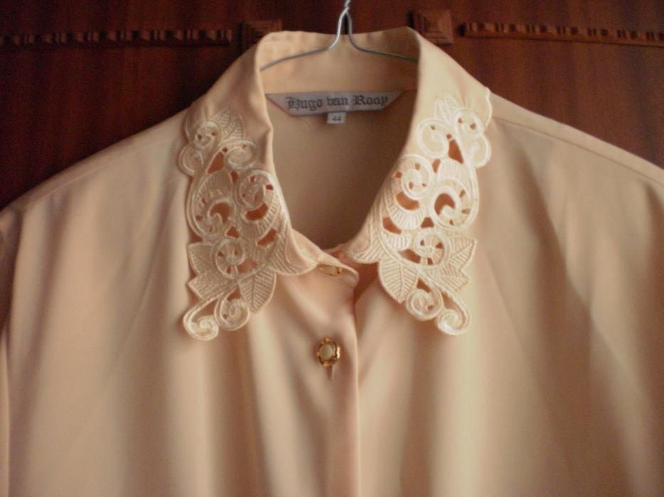 3 camasi straine, cu broderie si maneci lungi pentru femei