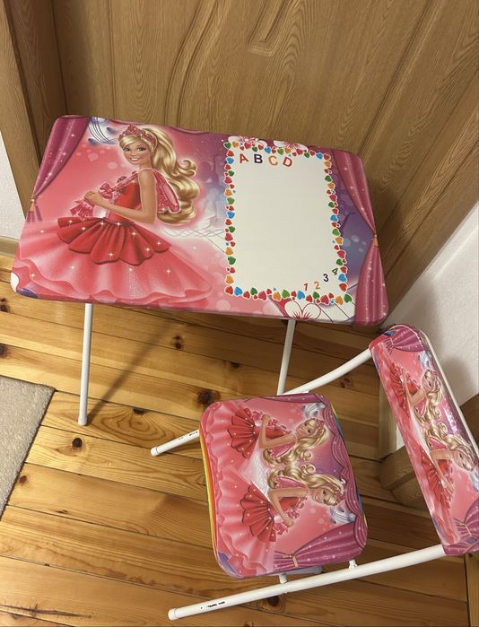 Детска маса със столче Barbie за момиче