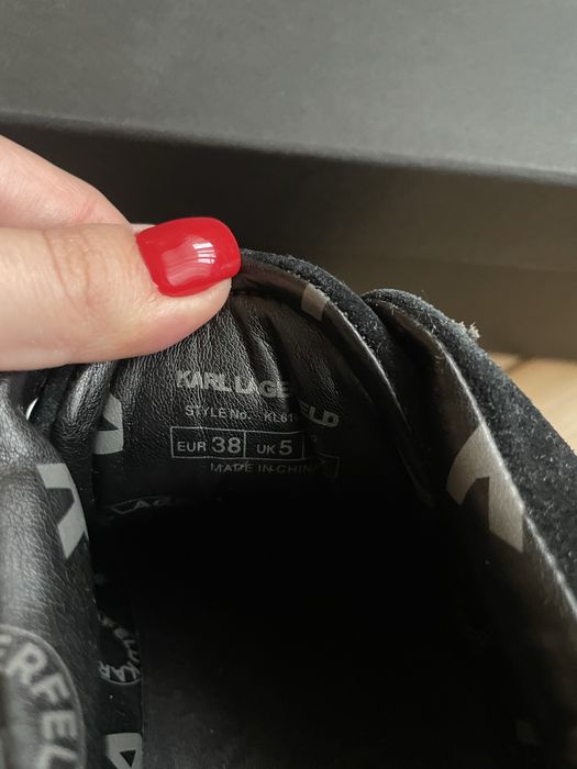 Karl Lagerfeld woman sneakers, 38 размер, черни