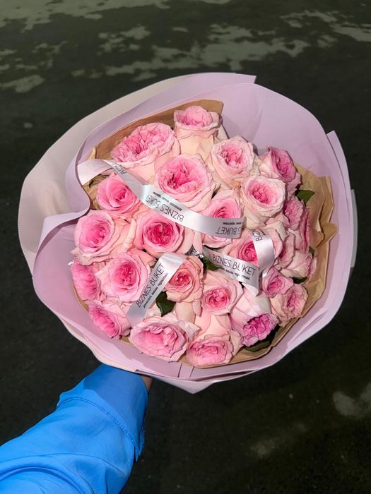 Пионовидные розы 25 штук