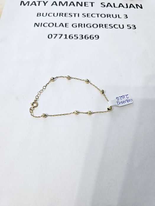 Vand bratara din aur 14 k 2.02 g cod ms 12