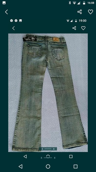 Модное джинсовые брюки для девушек  4  вида .