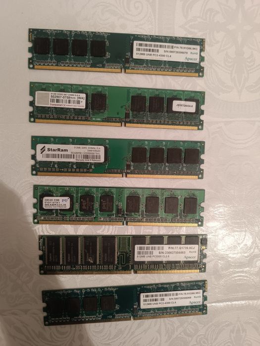 Продам б/у видеокарту, ОЗУ и процессоры