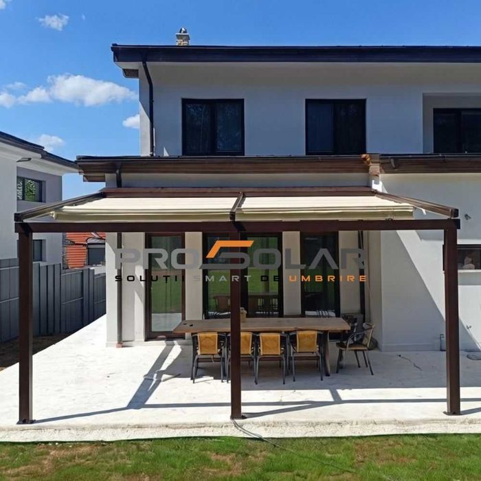 Pergola aluminiu membrana PVC