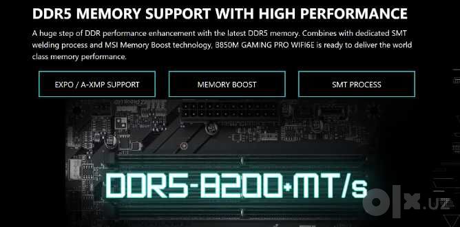 Игровая материнская плата Asus Tuf gaming B850M-E