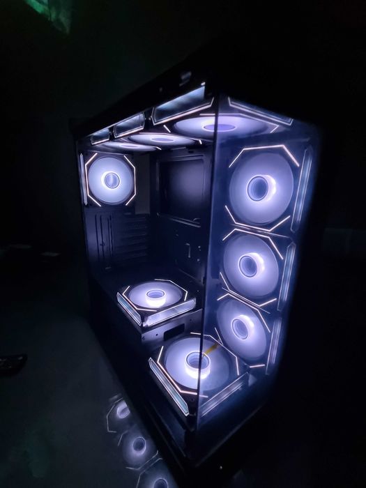 Ventilatoare PC ARGB 120mm PWM 1600rpm Hydro-bearing negre/albe