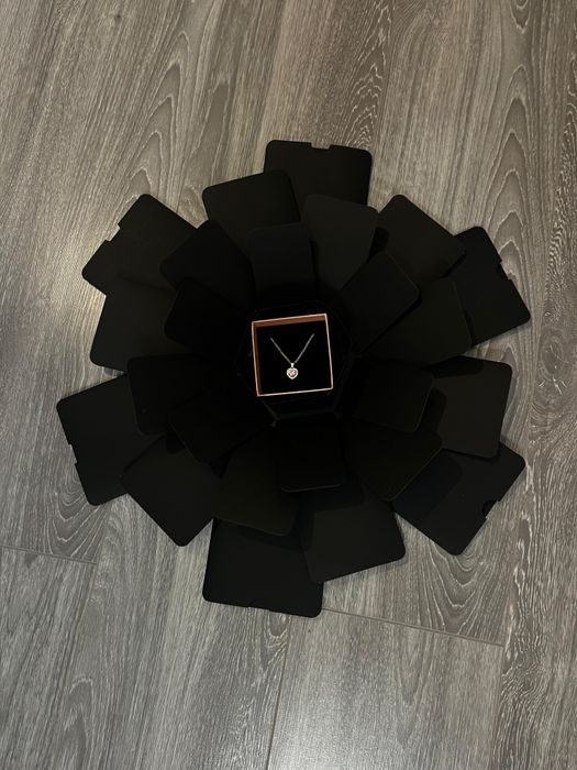 Cutie Cadou Surpriză –24 de Fotografii & Colier Inima din Inox