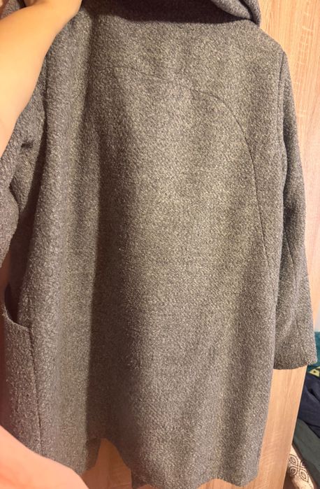 Сиво дамско палто
