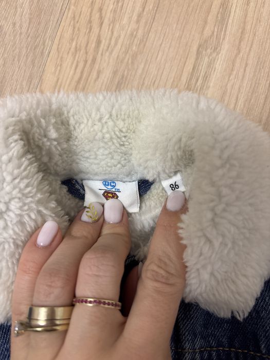 Geaca din denim cu blana marimea 86