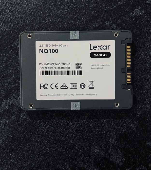 SSD Lexar 240Gb здоровье 100%