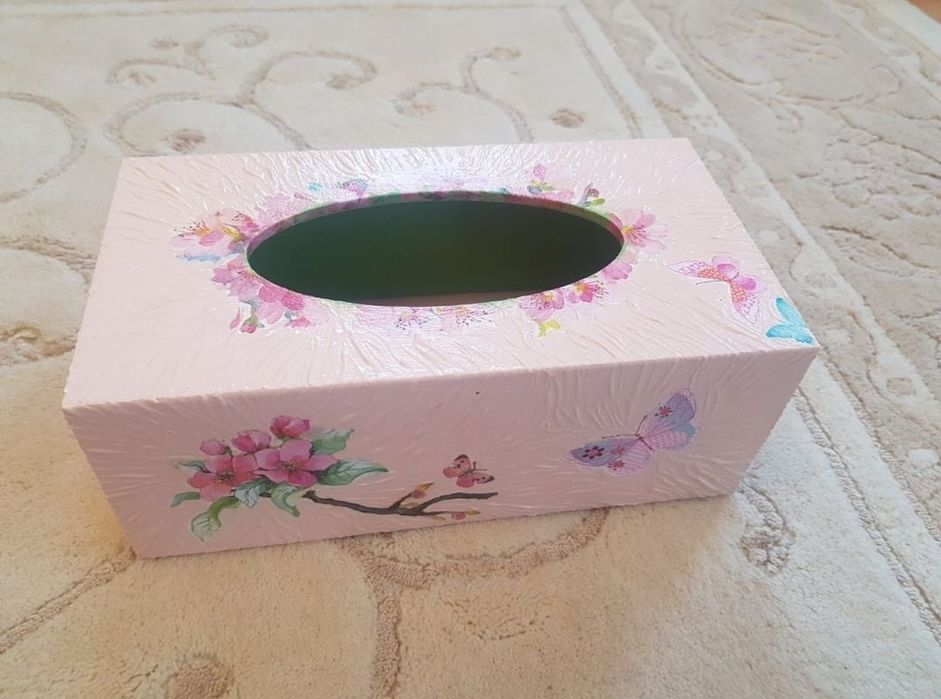 Cutie servetele hand made cadou pentru nasa