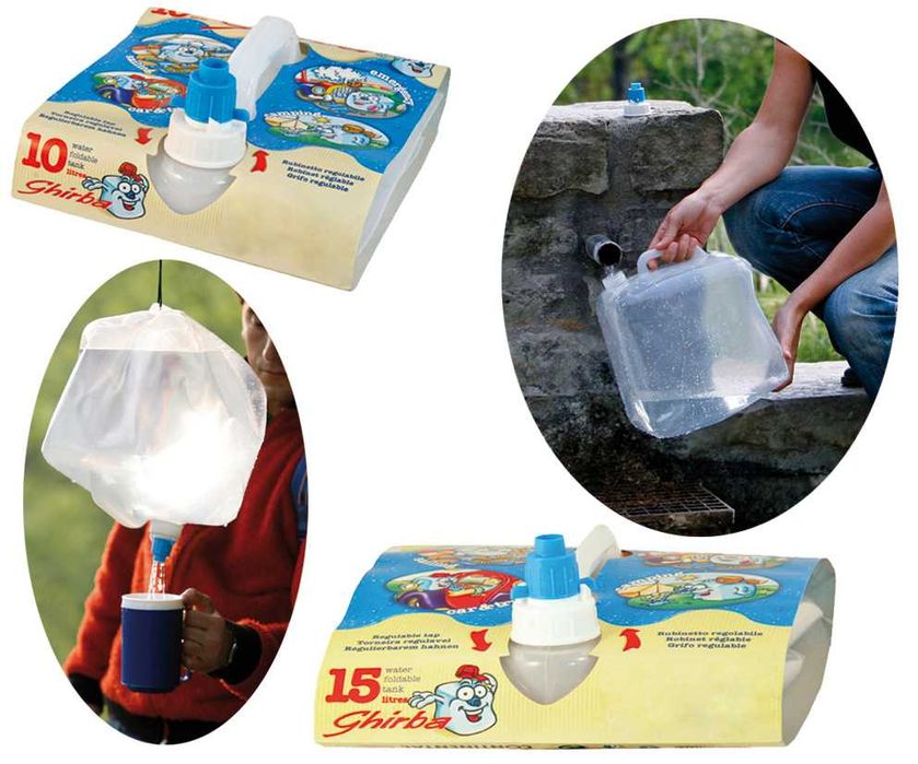 Ghirba bidon apa potabila pliabil 15L plastic transparent Continental