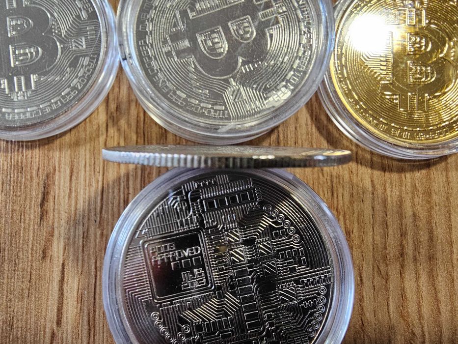 Биткойн монета | Bitcoin | сувенирна колекционерска декоративна|позлатени/посребрени монети| подарък