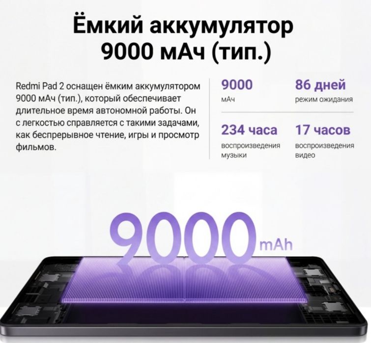 Продам планшет Redmi Pad 2, 4G