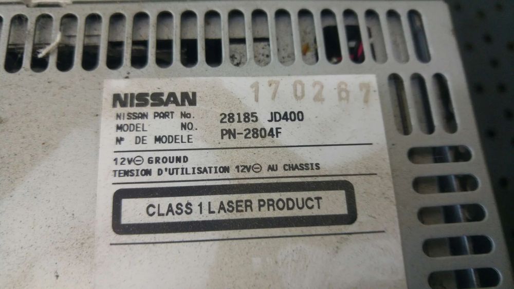 Radio cd player mp3 nissan qashqai j10 nj10 jj10e 28185jd400