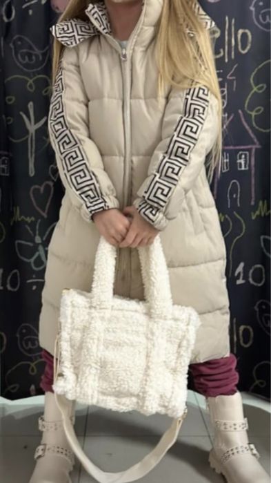 Ватирано двулицево яке Contrast, 128 см.