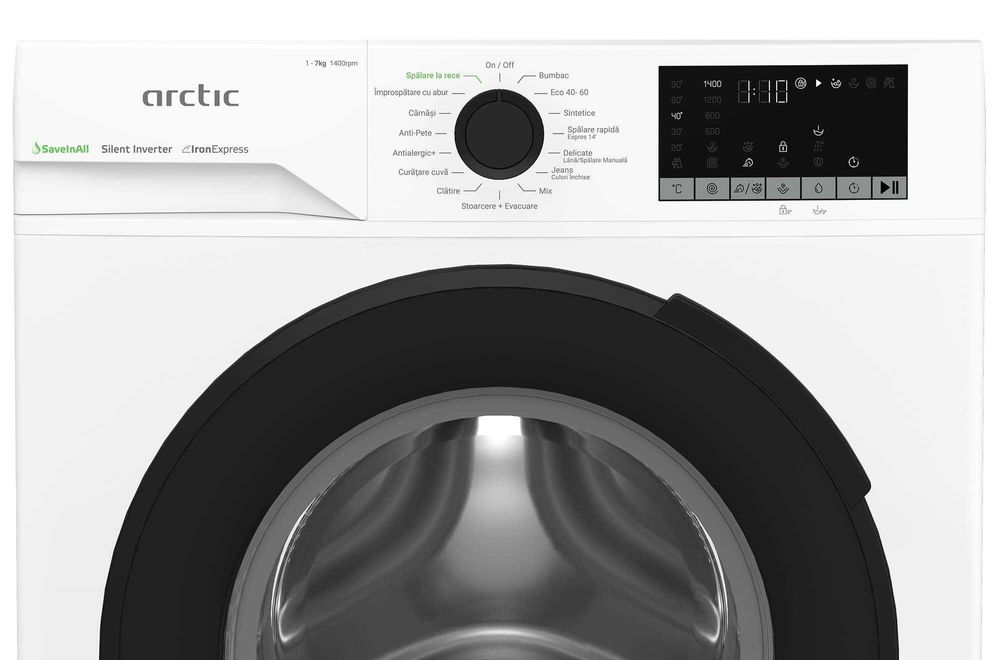 Нова инверторна пералня Arctic APLM2WFSU27411W 7 кг 1400 об Клас A