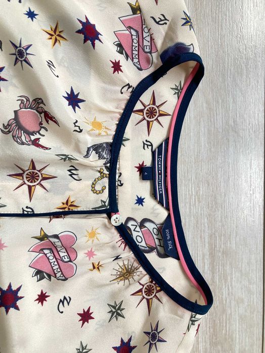 Tommy Hilfiger 100% Silk дамска копринена блуза коприна размер 4 / M